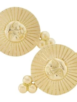 Sole 18K Yellow Gold & Diamond Drop Earrings 9 Sole 18K Yellow Gold & Diamond Drop Earrings -Fashion Jewelry & Accessories 0400014620966 YELLOWGOLD A3