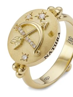 Natura 18K Yellow Gold & Diamond Ring -Fashion Jewelry & Accessories 0400014620979 YELLOWGOLD A3