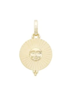 Sole 18K Yellow Gold & Diamond Pendant