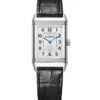 Reverso Classic Medium Thin Stainless Steel & Leather Strap Watch -Fashion Jewelry & Accessories 0400014694186 BLACK