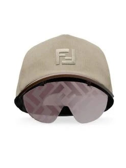 FENDI Logo Visor Injected Sunglasses