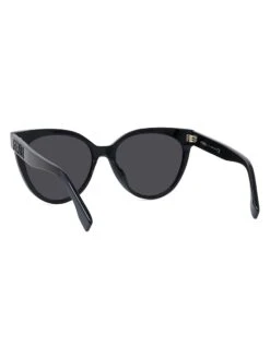 FENDI 56MM Rounded Cat Eye Sunglasses 11 FENDI 56MM Rounded Cat Eye Sunglasses -Fashion Jewelry & Accessories 0400014695009 SHINYBLACKSMOKE A4