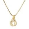 18K Gold-Plated & Cubic Zirconia Handcuff Pendant Necklace -Fashion Jewelry & Accessories 0400014725699 GOLD