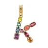 Dolce & Gabbana Rainbow Alphabet 18K Yellow Gold & Multi Gemstone Initial K Charm -Fashion Jewelry & Accessories 0400014754163 MULTI