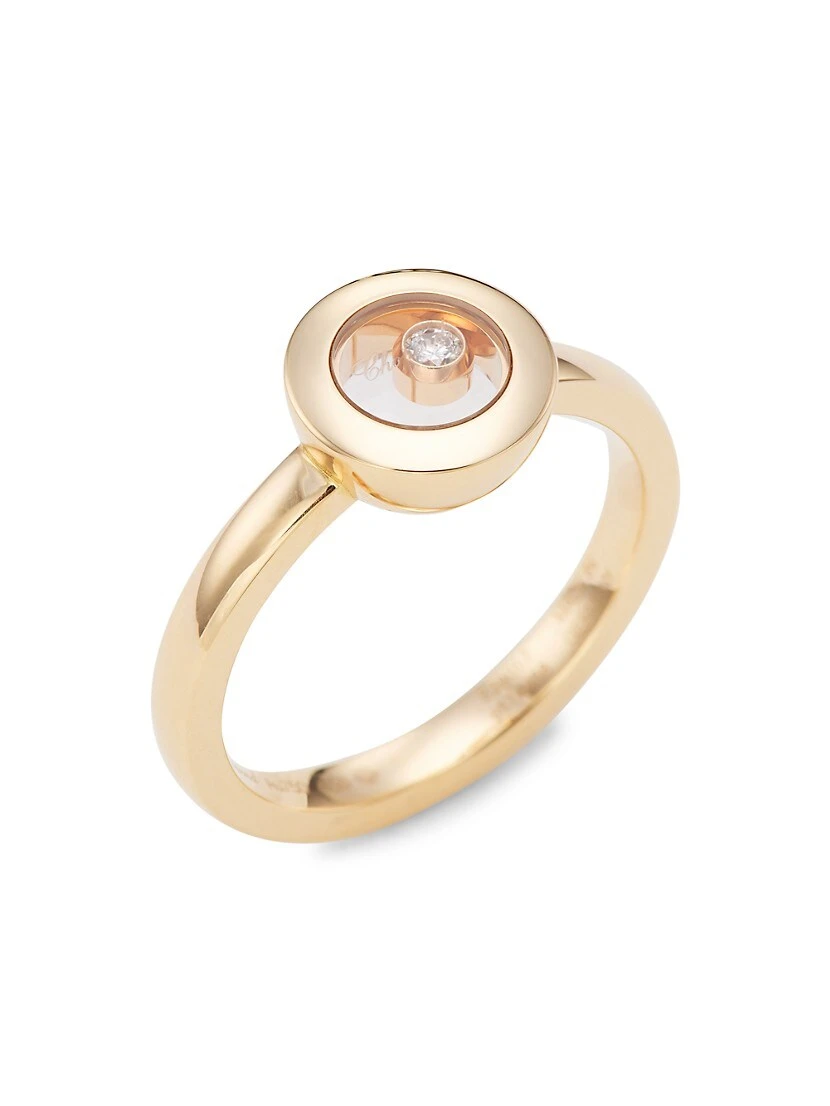 Chopard Happy Diamonds Icons 18K Rose Gold & Diamond Ring 3 Chopard Happy Diamonds Icons 18K Rose Gold & Diamond Ring