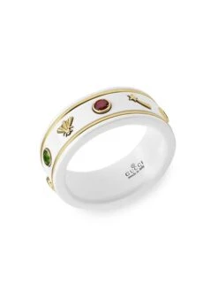Gucci Icon Ring With Gemstones