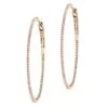 Graphique 18K Rose Gold & Diamond Hoop Earrings -Fashion Jewelry & Accessories 0400014788064