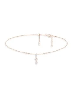 Delicatesse 18K Rose Gold & Diamond Adjustable Choker