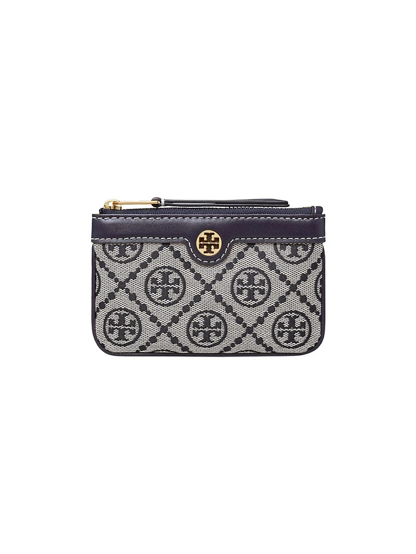 Tory Burch T Monogram Jacquard Card Case 3 Tory Burch T Monogram Jacquard Card Case