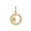 Half-Moon 18K Yellow Gold & Diamond Pendant Necklace -Fashion Jewelry & Accessories 0400014860077 GOLD