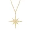 14K Yellow Gold Starburst Nugget Pendant Necklace -Fashion Jewelry & Accessories 0400014883038 YELLOWGOLD