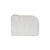 Mansur Gavriel Crackled Metallic Leather Compact Zip-Around Wallet 2 Mansur Gavriel Crackled Metallic Leather Compact Zip-Around Wallet -Fashion Jewelry & Accessories 0400014896240 SILVER
