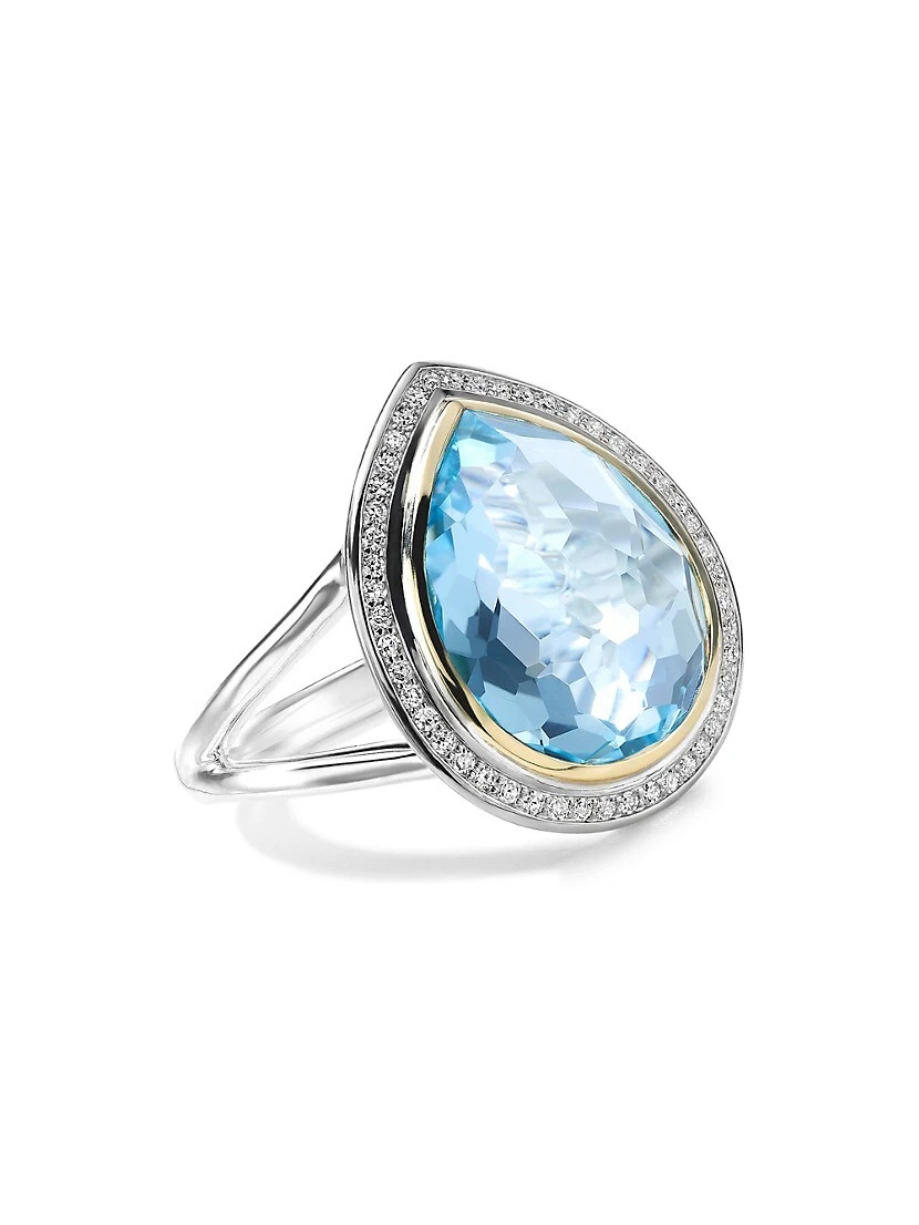 Chimera Sterling Silver, 18K Yellow Gold & Multi-Stone Ring 3 Chimera Sterling Silver, 18K Yellow Gold & Multi-Stone Ring