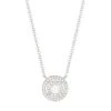 14K White Gold & 0.22 TCW Diamond Round Pendant Necklace -Fashion Jewelry & Accessories 0400014933084 WHITEGOLD