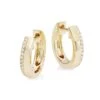 14K Yellow Gold & 0.08 TCW Diamond Huggie Hoop Earrings -Fashion Jewelry & Accessories 0400014933097 YELLOWGOLD