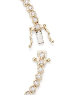 14K Yellow Gold & 1.90 TCW Diamond Station Bracelet -Fashion Jewelry & Accessories 0400014933118 A2