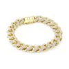 14K Gold & Diamond Miami Cuban Chain Bracelet -Fashion Jewelry & Accessories 0400014944826 GOLD