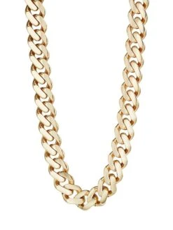 14K Yellow Gold Miami Cuban Chain Necklace