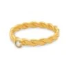 24K Yellow Gold & Diamond Twist Stacking Ring -Fashion Jewelry & Accessories 0400014977689 YELLOWGOLD