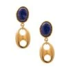 Chain Neo 22K Goldplated Lapis Drop Earrings -Fashion Jewelry & Accessories 0400015006174 LAPIS