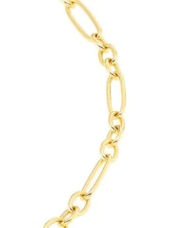 18K Gold Mixed-Link Bracelet -Fashion Jewelry & Accessories 0400015122838 A3