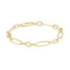 18K Gold Mixed-Link Bracelet 1 18K Gold Mixed-Link Bracelet -Fashion Jewelry & Accessories 0400015122838 YELLOWGOLD