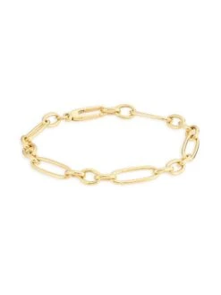18K Gold Mixed-Link Bracelet