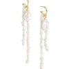 Bryn 24K Gold-Plated & Freshwater Pearl Earrings -Fashion Jewelry & Accessories 0400015123899 GOLD