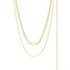 Dionne 24K Gold-Plated & Pearl Layered Necklace -Fashion Jewelry & Accessories 0400015123927 GOLD