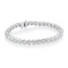 14K White Gold & 10.0 TCW Diamond Prong-Set Tennis Bracelet -Fashion Jewelry & Accessories 0400015134985 WHITEGOLD
