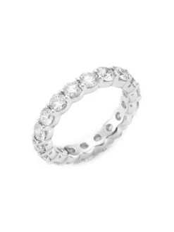 14K White Gold & 3.00 TCW Diamond Eternity Band