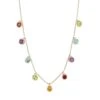 14K Yellow Gold & Multi-Stone Charm Necklace