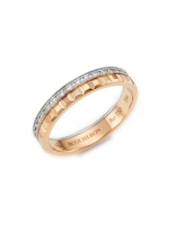 Boucheron Quatre 18K Rose Gold & Diamond Wedding Band