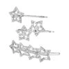 Stella Swarovski Crystal Rhodium-Plated 3-Piece Hairpin Set -Fashion Jewelry & Accessories 0400015204559 SILVER