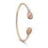 Treillage 18K Brushed Rose Gold & Diamond Open-Set Bracelet -Fashion Jewelry & Accessories 0400015206708 NOCOLOR