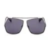 Max Mara 64MM Geometric Sunglasses 1 Max Mara 64MM Geometric Sunglasses -Fashion Jewelry & Accessories 0400015272719 GUNMETAL