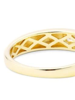 14K Yellow Gold & Emerald-Cut 0.12 TCW Diamond Dome Ring 9 14K Yellow Gold & Emerald-Cut 0.12 TCW Diamond Dome Ring -Fashion Jewelry & Accessories 0400015279979 A3