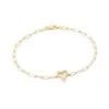 14K Yellow Gold & 0.24 TCW Diamond Heart Bracelet -Fashion Jewelry & Accessories 0400015279990 YELLOWGOLD