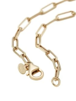 14K Gold & Emerald Paperclip Chain Bracelet -Fashion Jewelry & Accessories 0400015280016 A2