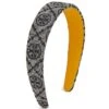 Tory Burch T Monogram Canvas Headband -Fashion Jewelry & Accessories 0400015315785