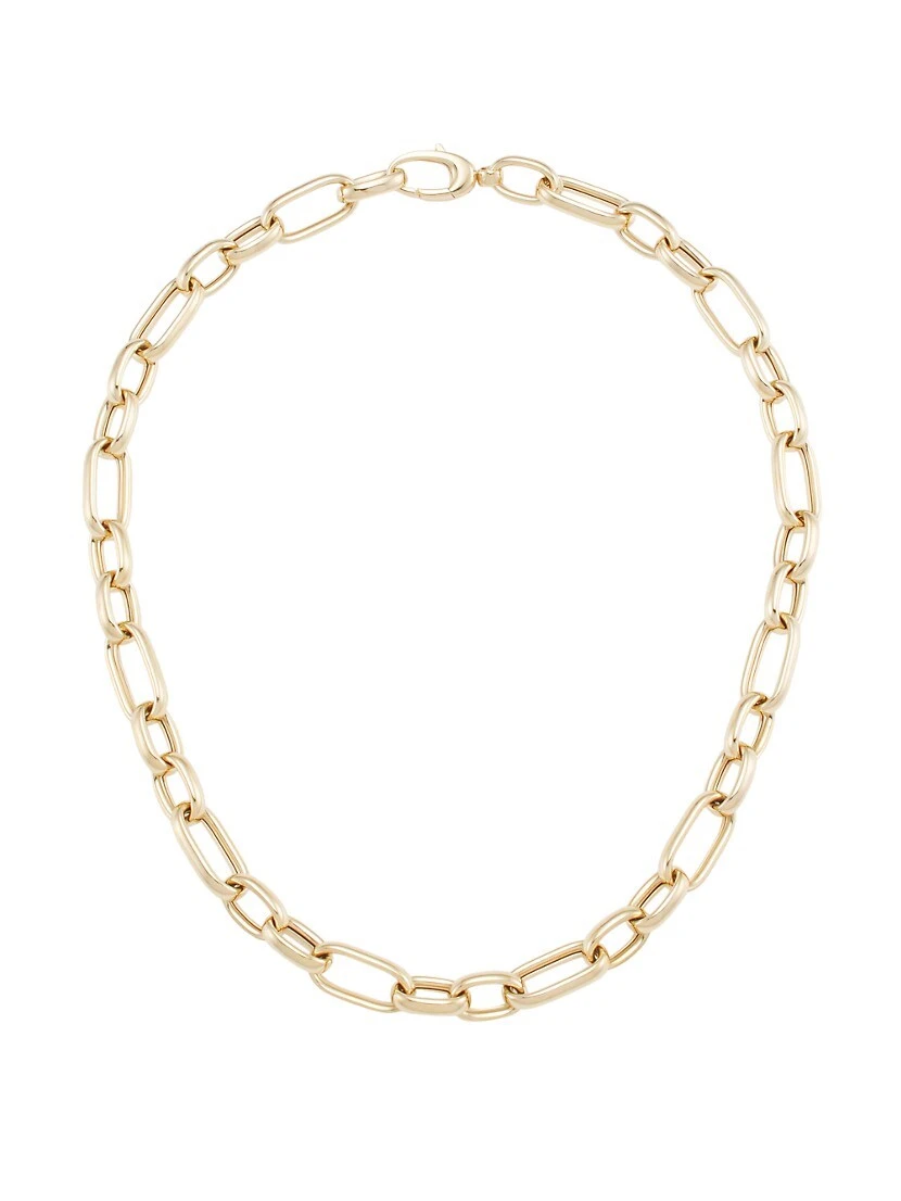 14K Yellow Gold Oval-Link Chain Necklace 3 14K Yellow Gold Oval-Link Chain Necklace