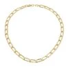 14K Yellow Gold Paper-Clip Chain Necklace -Fashion Jewelry & Accessories 0400015344389 YELLOWGOLD