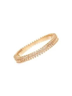 Serena 14K Yellow Gold & White Topaz Eternity Band