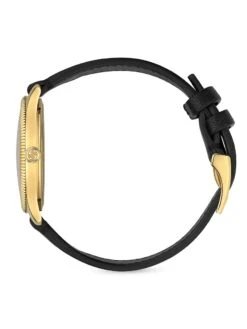 Gucci G-Timeless Yellow Gold PVD & Leather Strap Watch -Fashion Jewelry & Accessories 0400015464157 A4