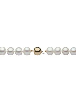 14K Yellow Gold & 9.5-10MM Cultured Freshwater Pearl Necklace -Fashion Jewelry & Accessories 0400015496929 A2