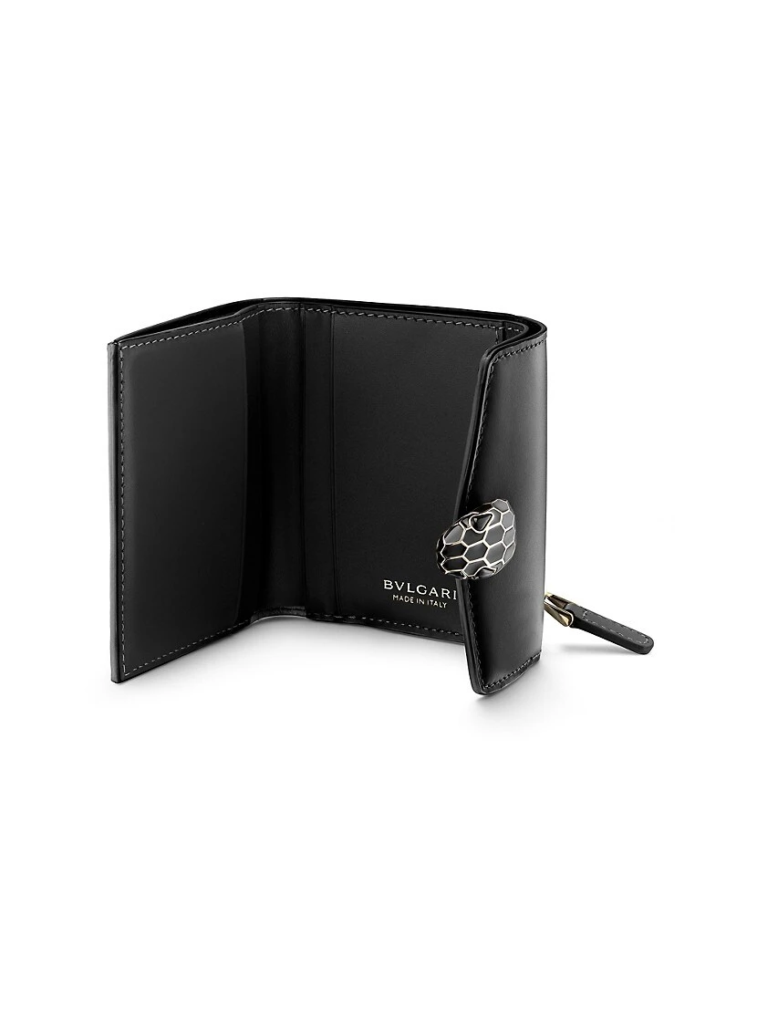 Bvlgari Serpenti Leather Compact Trifold Wallet 4 Bvlgari Serpenti Leather Compact Trifold Wallet - Image 2