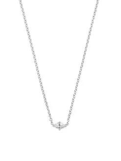 Dujour 18K White Gold & White Diamond Necklace
