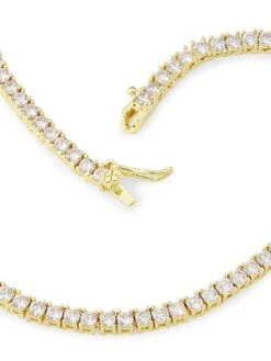 Luv AJ Ballier Goldtone & Cubic Zirconia Lariat Necklace -Fashion Jewelry & Accessories 0400015576190 A2