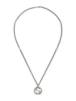 Gucci Interlocking G Sterling Silver Necklace