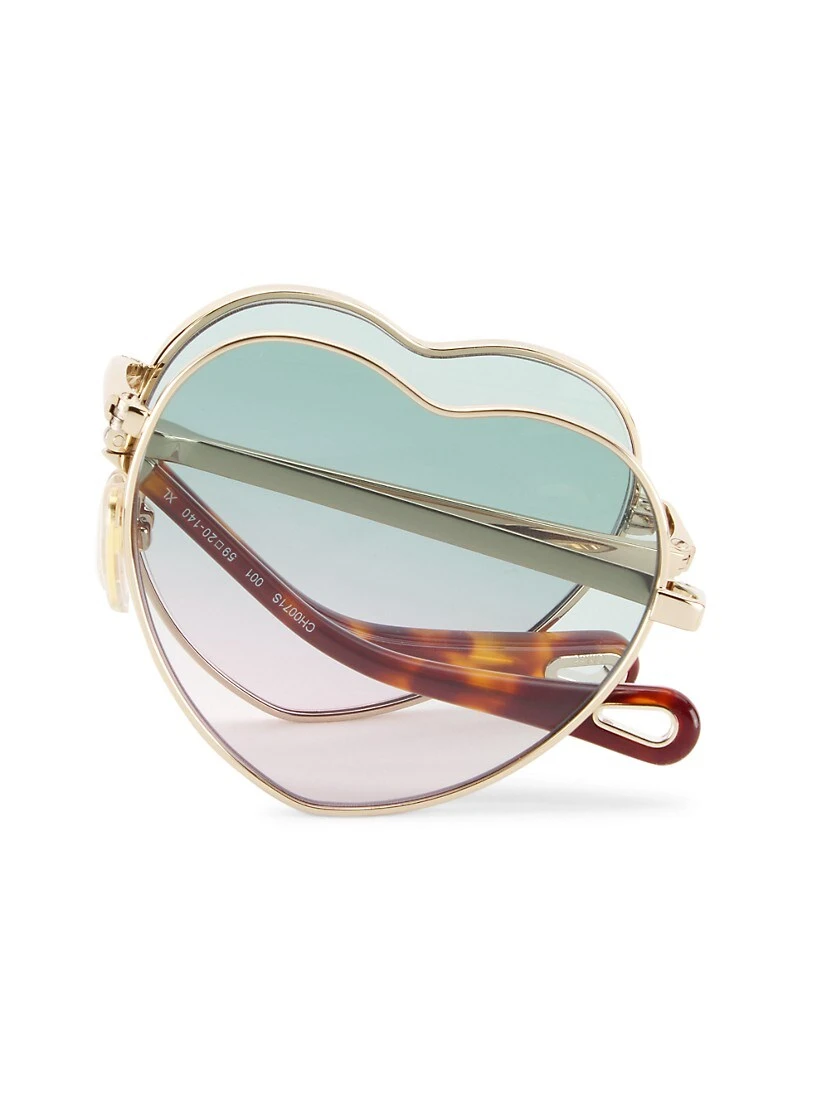 Chloé 60MM Heart Sunglasses 6 Chloé 60MM Heart Sunglasses - Image 4